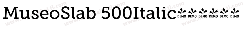 MuseoSlab 500Italic字体转换
